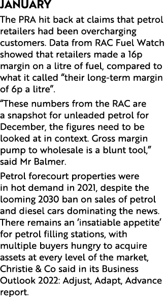 January The PRA hit back at claims that petrol retailers had been overcharging customers. Data from RAC Fuel Watch sh...