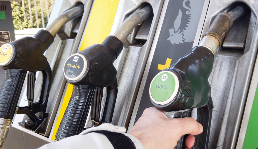 Europe, Italy , Milan March 2022 - Increase in the cost of gasoline in italian petrol pump station - more than 2 ‚¬ liter for Diesel and Super after star of war  Ukraine - Russia 