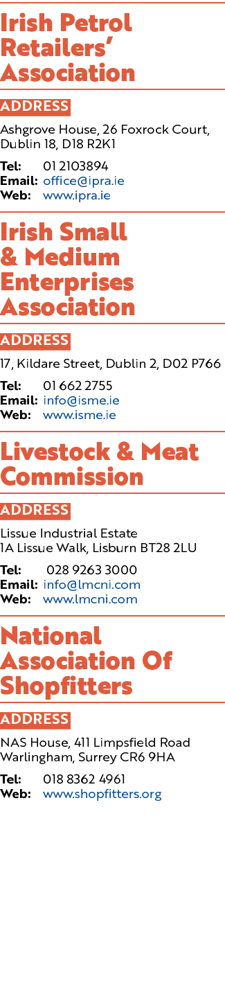 Irish Petrol Retailers’ Association ADDRESS Ashgrove House, 26 Foxrock Court, Dublin 18, D18 R2K1 Tel: 01 2103894 Ema...