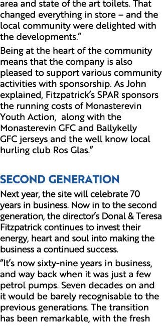area and state of the art toilets. That changed everything in store – and the local community were delighted with the...