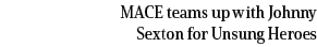 MACE teams up with Johnny Sexton for Unsung Heroes
