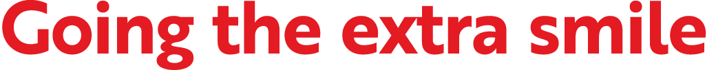 Going the extra smile