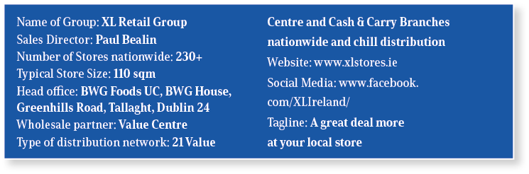 Name of Group: XL Retail Group Sales Director: Paul Bealin Number of Stores nationwide: 230+ Typical Store Size: 110 ...