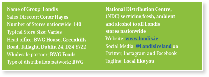 Name of Group: Londis Sales Director: Conor Hayes Number of Stores nationwide: 140 Typical Store Size: Varies Head of...