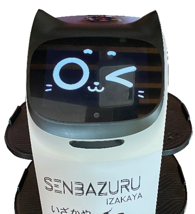 25/7/22 Magazine / Features / Food Bella the  robot waitress in Senbazuru Izakaya Japanese restaurant Fairview Dublin. Senbazuru Izakaya is the first 5D Japanese music theme restaurant in Ireland. It is a Japanese restaurant full of high-tech elements serving a wide variety of sushi dishes. Photo: Bryan O Brien / The Irish Times   Keywords : food review eating out robotic ai