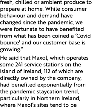 fresh, chilled or ambient produce to prepare at home. While consumer behaviour and demand have changed since the pand...