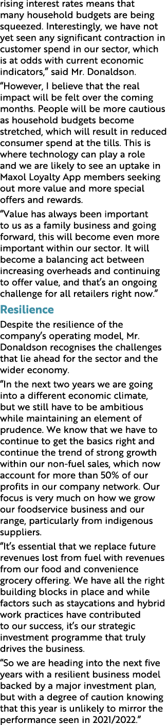 rising interest rates means that many household budgets are being squeezed. Interestingly, we have not yet seen any s...