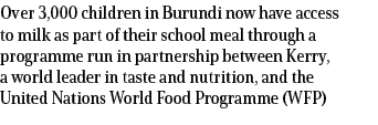 Over 3,000 children in Burundi now have access to milk as part of their school meal through a programme run in partne...