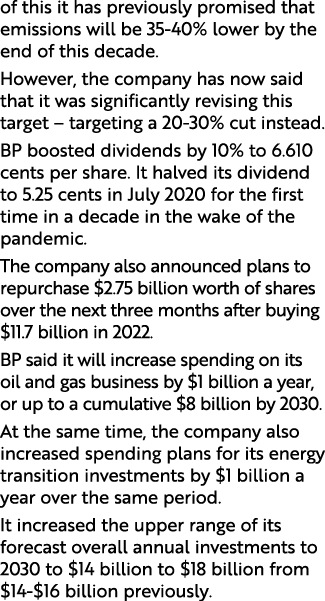 of this it has previously promised that emissions will be 35 40% lower by the end of this decade. However, the compan...