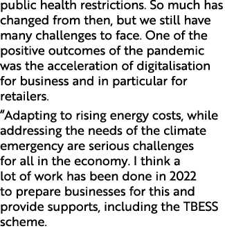 public health restrictions. So much has changed from then, but we still have many challenges to face. One of the posi...
