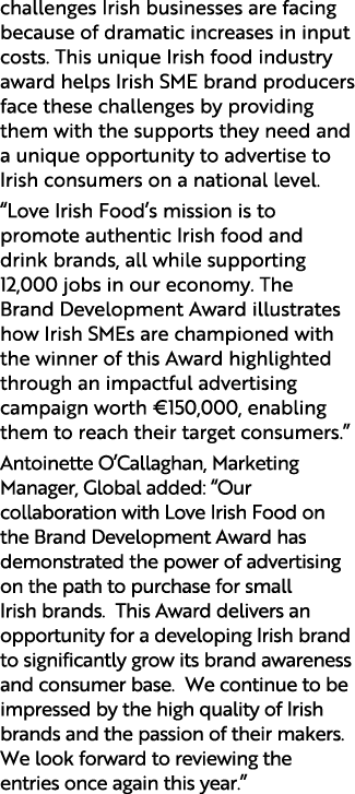 challenges Irish businesses are facing because of dramatic increases in input costs. This unique Irish food industry ...
