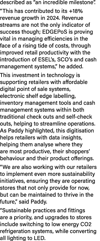 described as “an incredible milestone”. “This has contributed to its +18% revenue growth in 2024. Revenue streams are...