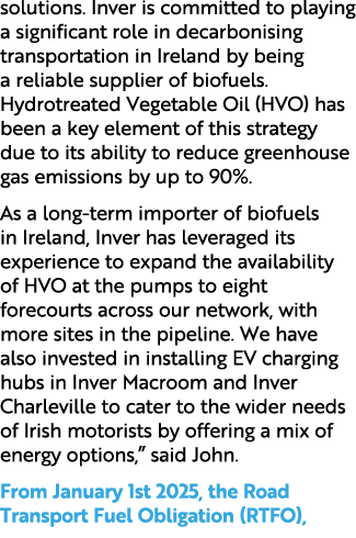 solutions. Inver is committed to playing a significant role in decarbonising transportation in Ireland by being a rel...