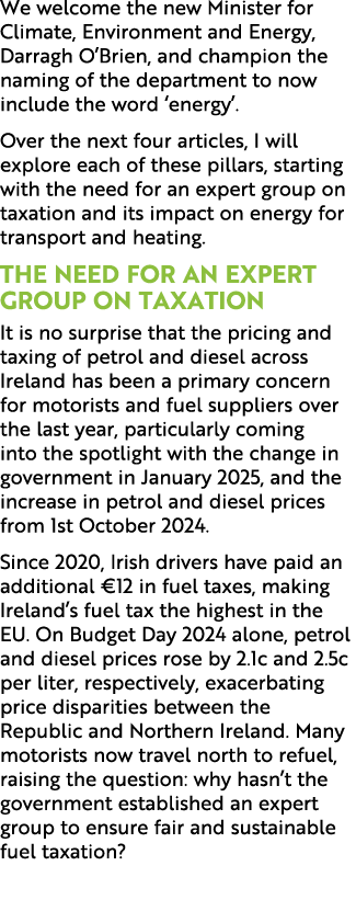 We welcome the new Minister for Climate, Environment and Energy, Darragh O’Brien, and champion the naming of the depa...