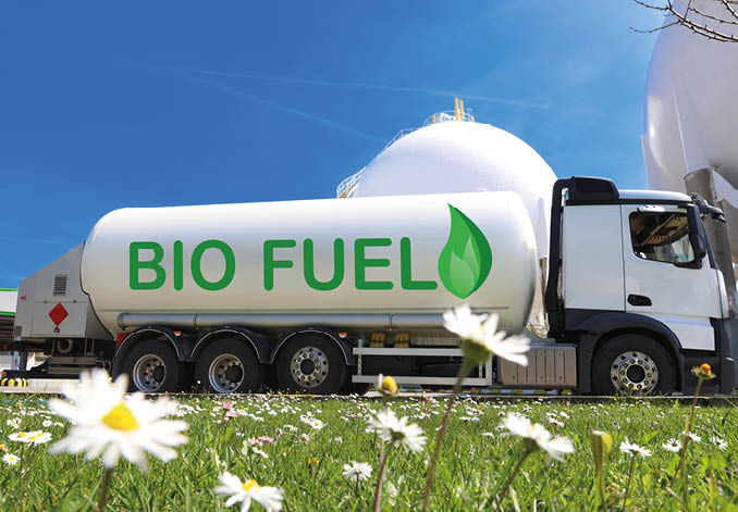 Biofuel transportation truck and tank