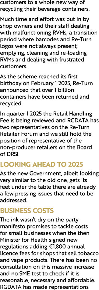 customers to a whole new way of recycling their beverage containers. Much time and effort was put in by shop owners a...