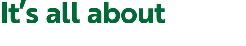 It’s all about