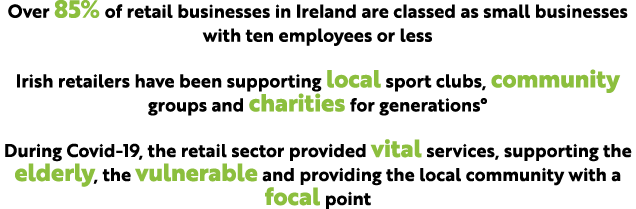 ﻿﻿Over 85% of retail businesses in Ireland are classed as small businesses with ten employees or less ﻿﻿Irish retaile...