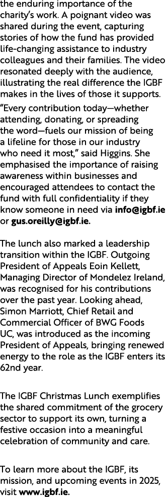 the enduring importance of the charity’s work. A poignant video was shared during the event, capturing stories of how...