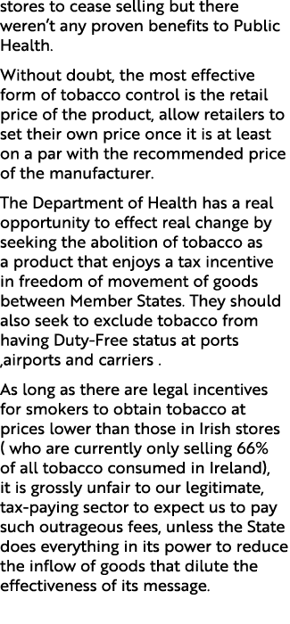 stores to cease selling but there weren’t any proven benefits to Public Health. Without doubt, the most effective for...