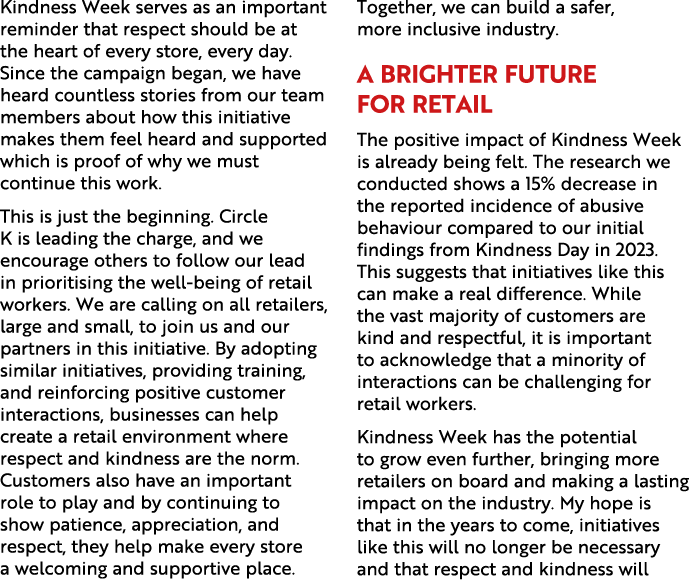 Kindness Week serves as an important reminder that respect should be at the heart of every store, every day. Since th...