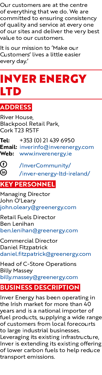 Our customers are at the centre of everything that we do. We are committed to ensuring consistency of quality and ser...