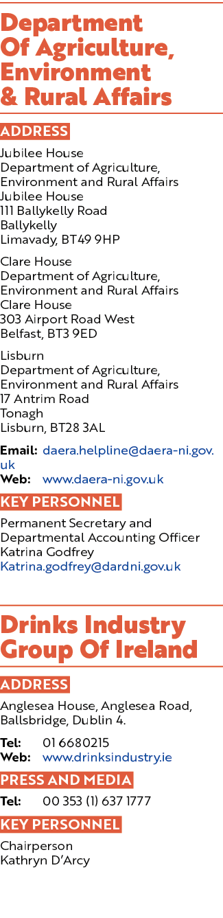 Department Of Agriculture, Environment & Rural Affairs ADDRESS Jubilee House Department of Agriculture, Environment a...