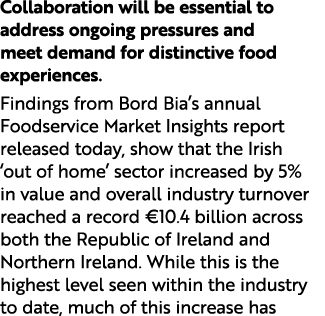 Collaboration will be essential to address ongoing pressures and meet demand for distinctive food experiences. Findin...