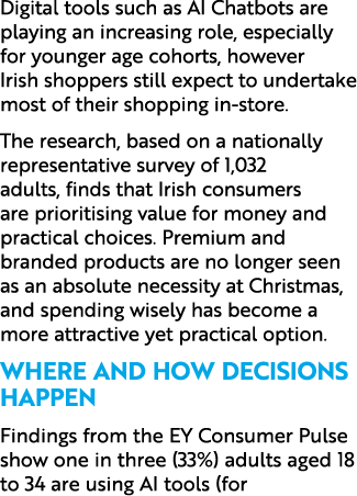 Digital tools such as AI Chatbots are playing an increasing role, especially for younger age cohorts, however Irish s...
