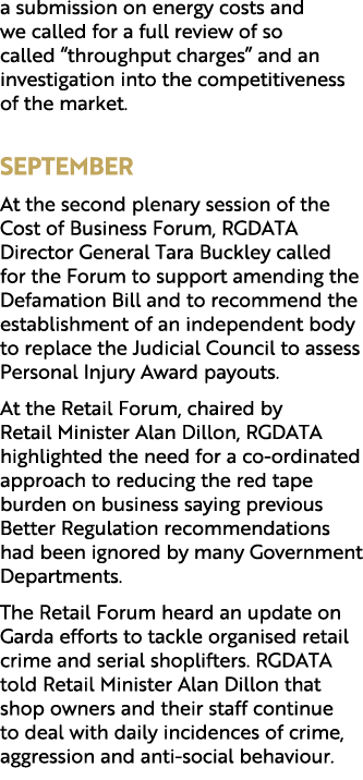 a submission on energy costs and we called for a full review of so called “throughput charges” and an investigation i...