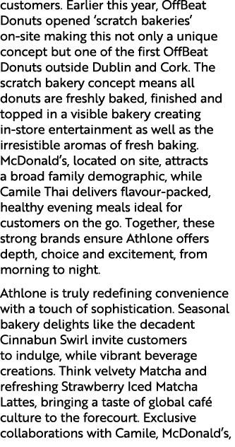 customers. Earlier this year, OffBeat Donuts opened ‘scratch bakeries’ on site making this not only a unique concept ...