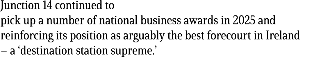Junction 14 continued to pick up a number of national business awards in 2025 and reinforcing its position as arguabl...