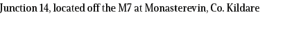 Junction 14, located off the M7 at Monasterevin, Co. Kildare