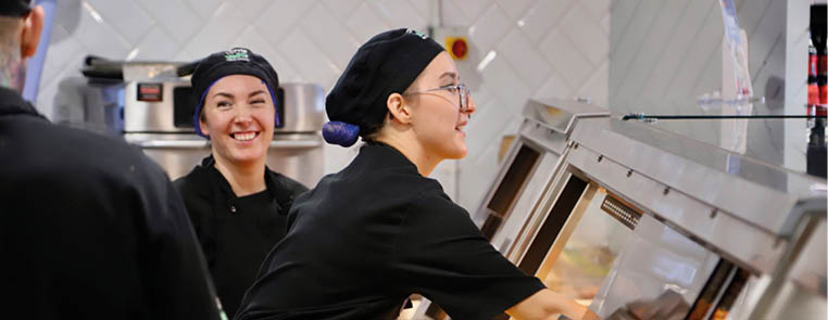 Corrib deli staff at work at the relaunch of the new look store at Corrib Oil Ballinasloe. Brian Harding.
