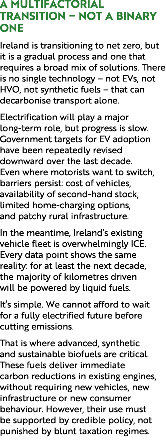 A Multifactorial Transition – Not a Binary One Ireland is transitioning to net zero, but it is a gradual process and ...