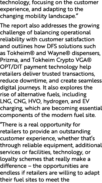 technology, focusing on the customer experience, and adapting to the changing mobility landscape.” The report also ad...