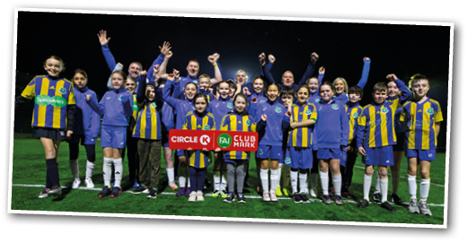 Joe Martin, Coach, Kevin Enright, Coach, Martin Walsh, Coach, Damien Clarke, Chairperson and Orla O Reilly - Underage Secretary 