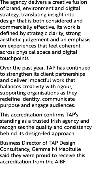 The agency delivers a creative fusion of brand, environment and digital strategy, translating insight into design tha...