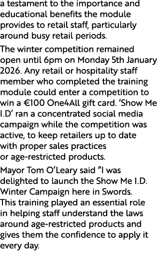 a testament to the importance and educational benefits the module provides to retail staff, particularly around busy ...