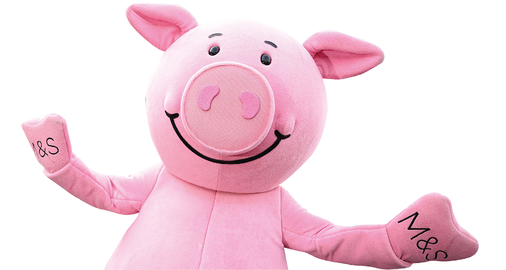17/11/22 ***NO REPRO FEE*** Percy Pig pictured at the Applegreen Mountgorry in Swords Co Dublin, for the launch of the very first M&S Food in store at Applegreen. The exciting partnership is the continuation of Applegreen's commitment to providing the best in store experience and choice to its customers by adding over 400 exclusive M&S food products. The very best of M&S Food; including fresh fruit, sandwiches and salads, dinner for tonight and a selection of other delicious M&S treats including everyone’s favourite, Percy Pigs and Colin the Caterpillar cakes, are now available in store at Applegreen Mountgorry.. Pic: Marc O'Sullivan