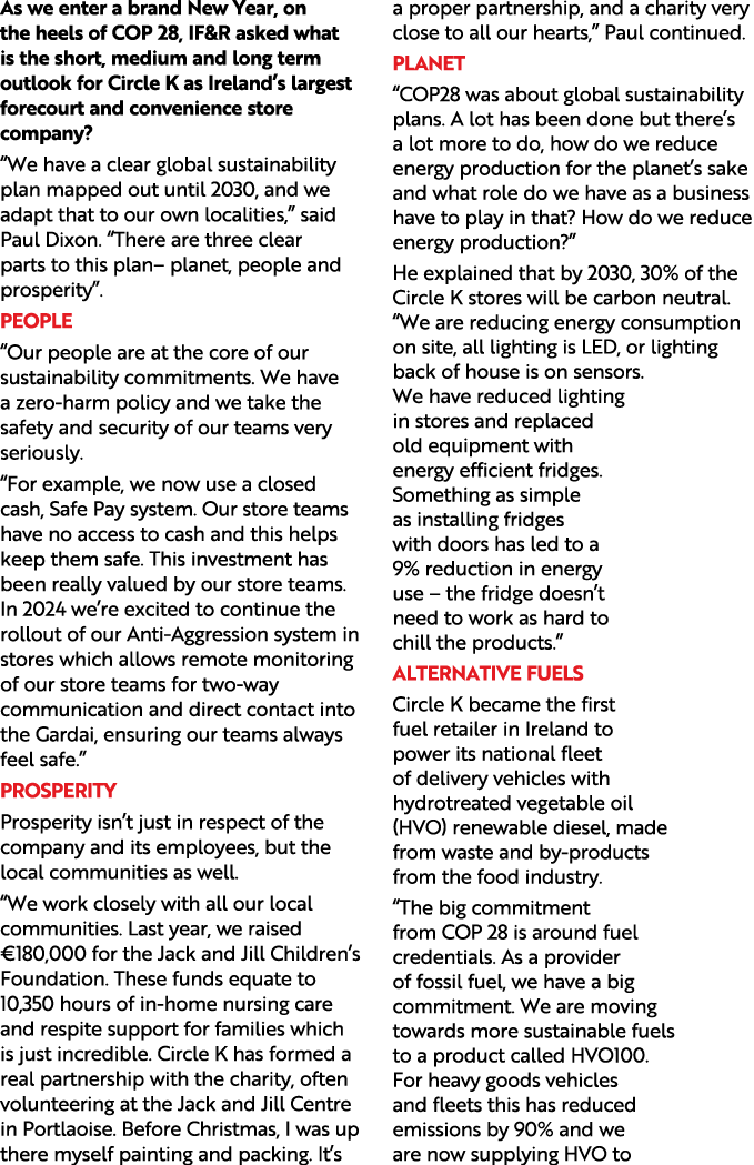 As we enter a brand New Year, on the heels of COP 28, IF&R asked what is the short, medium and long term outlook for ...