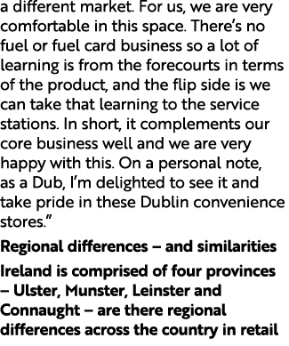 a different market. For us, we are very comfortable in this space. There’s no fuel or fuel card business so a lot of ...
