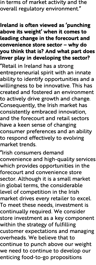 in terms of market activity and the overall regulatory environment.” Ireland is often viewed as ‘punching above its w...