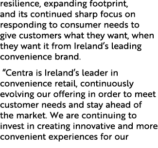 resilience, expanding footprint, and its continued sharp focus on responding to consumer needs to give customers what...