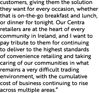 customers, giving them the solution they want for every occasion, whether that is on the go breakfast and lunch, or d...