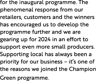 for the inaugural programme. The phenomenal response from our retailers, customers and the winners has encouraged us ...