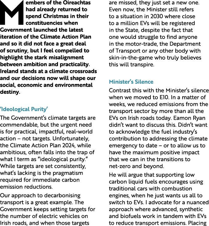 Members of the Oireachtas had already returned to spend Christmas in their constituencies when Government launched th...
