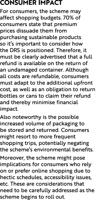 Consumer impact For consumers, the scheme may affect shopping budgets. 70% of consumers state that premium prices dis...