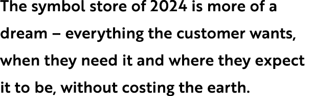 The symbol store of 2024 is more of a dream – everything the customer wants, when they need it and where they expect ...