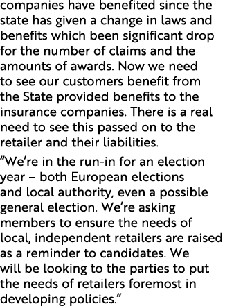 companies have benefited since the state has given a change in laws and benefits which been significant drop for the ...